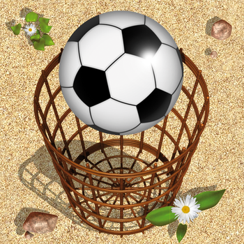 Ball and basket. Football and walls. Find the path! LOGO-APP點子