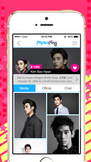 【免費娛樂App】K-actor PhotoPing - Share pictures of Korean celebrities!-APP點子