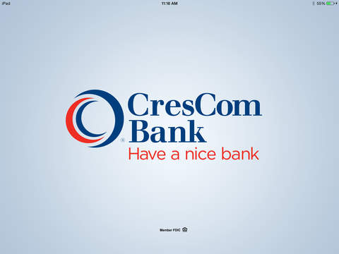 CresCom Bank Mobile for iPad