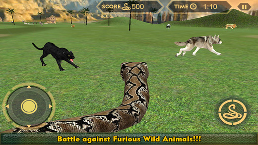 【免費遊戲App】Real Anaconda Snake Simulator 3D: Hunt for wolf, bear, tiger & survive in the jungle-APP點子