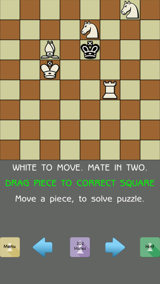 202 Chess Mate in TWO - 101 Chess Puzzles FREE