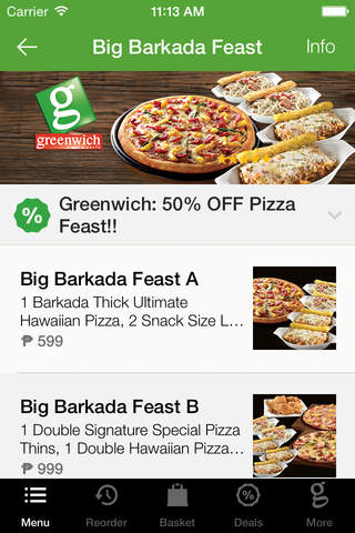 Greenwich Pizza & Pasta Delivery Philippines screenshot 3
