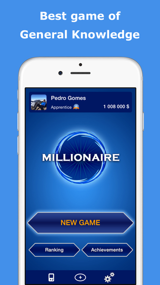 【免費遊戲App】Millionaire Quiz Free!-APP點子