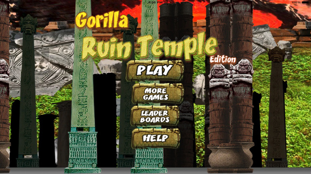 Gorilla Ruin Temple Pro : Survival Brave Rescue
