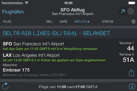 FlightBoard – Live Flight Departure and Arrival Status screenshot 4