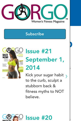 GORGO Womens Fitness Magazine screenshot 4