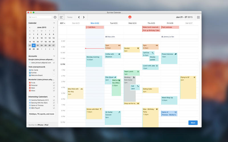 best calendar app for mac os x