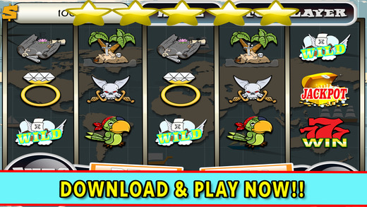 Amazing Pirate Kings Casino Slots - Realistic simulation of spinning epic wheel to win caribbean cas