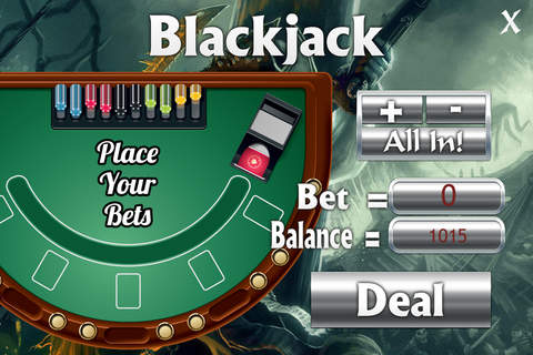 ````` 2015 ````` AAAA Aace Skull Casino - 3 Games in 1! Slots, Blackjack & Roulette screenshot 3