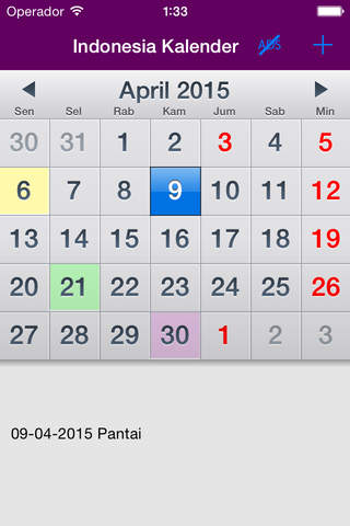 Kalender Indonesia 2019 screenshot 4