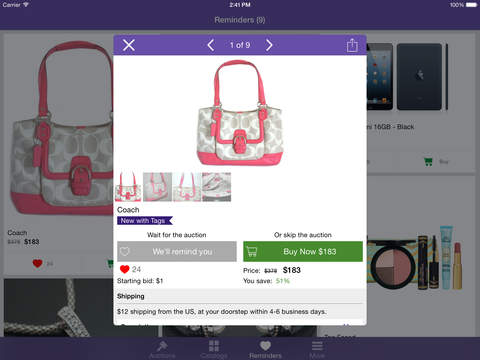 【免費生活App】Tophatter - Live Auctions Shopping App: Buy and Sell Fashion, Clothes, Shoes & Jewelry-APP點子