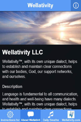 Wellativity LLC- Daily Breaths screenshot 2