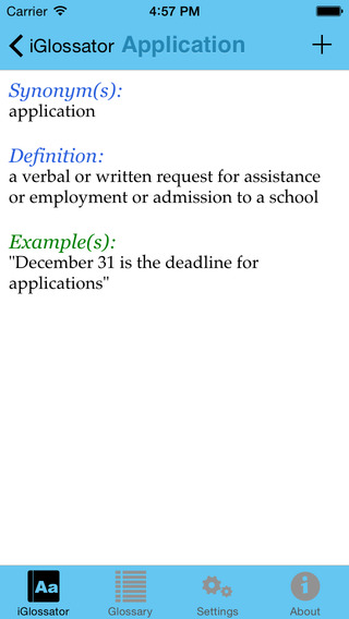 【免費生產應用App】Dictionary - iGlossator Lite-APP點子