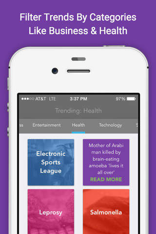 Trends - The Simple App For What's Trending Now screenshot 4