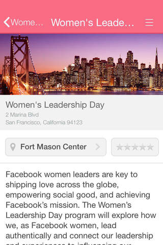 FB Womens Leadership Day screenshot 2