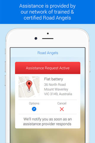 Road Angels - Roadside Assistance On Demand and Fast Emergency Vehicle Breakdown Service screenshot 2
