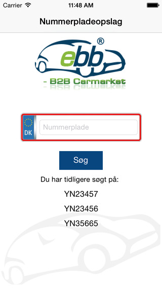 Nummerpladeopslag ebb.dk