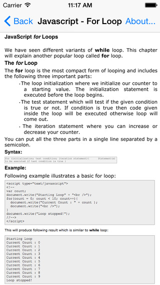 【免費書籍App】Tutorial for Java Script-APP點子