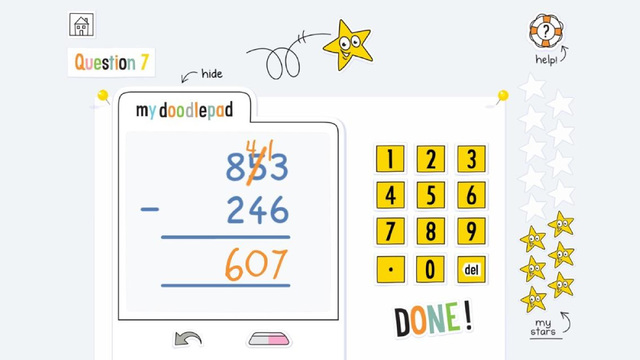 【免費教育App】DoodleMath (Elementary Math, 2nd Grade to 5th Grade)-APP點子