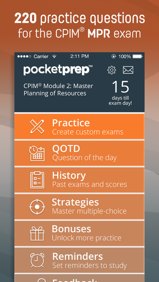 免費下載教育APP|CPIM® MPR Exam Prep 2015 app開箱文|APP開箱王