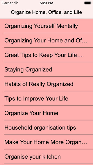 Organize Home Office and Life