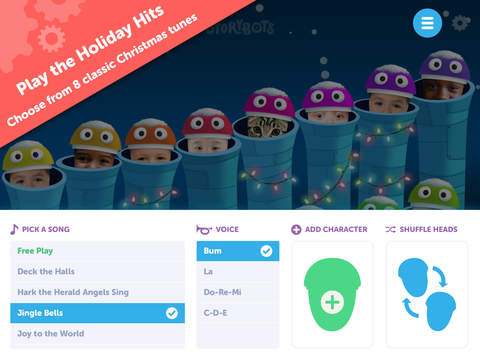 【免費娛樂App】Christmas Tap and Sing by StoryBots — Holiday Songs for the Family-APP點子