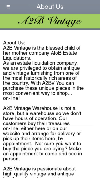 【免費商業App】A2B Vintage Warehouse - Mentor-APP點子