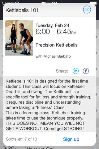 Precision Kettlebells Bootcamp screenshot 2
