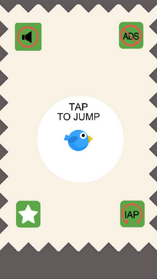 Flying Bird in Spikes:Tap to play