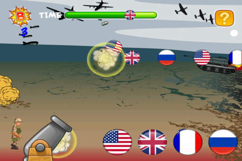 Shoot The Country Flags - Shooting The Military Brigade With A Cannor For A Warfare FULL by The Other Games screenshot 4