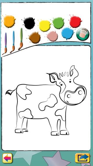 Farm Animals: Learn and Colour