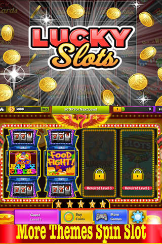 Vegas Slots: Play Slot Of Food Fight Games Machines Free!! screenshot 2