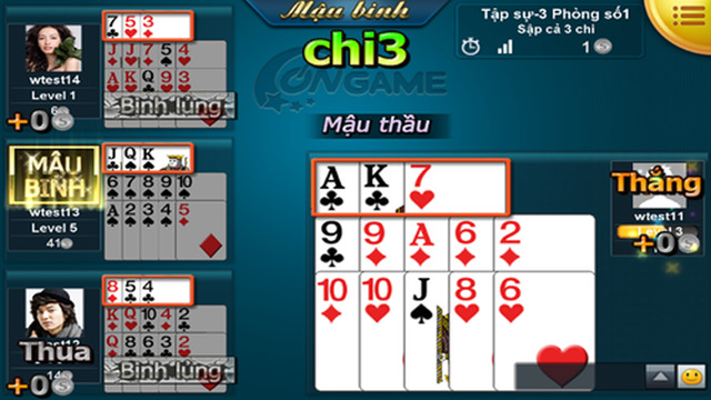 Ongame Mậu Binh game bài