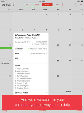 【免費運動App】Moto GP Calendar 2015 (MotoCal)-APP點子