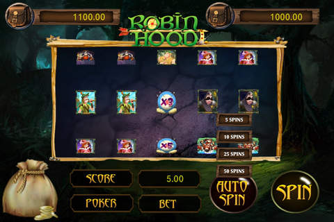 Robin Hood Legend Poker Casino Games HD Version screenshot 2