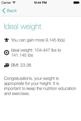 Peso Ideal - Cálculo de IMC screenshot 2