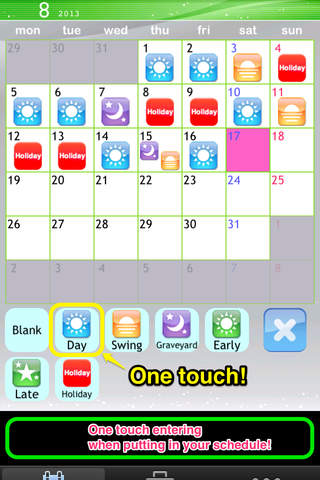 Shift Planning Calendar screenshot 2
