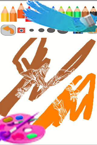 Painting App Game Max Steel Cast Edition screenshot 2