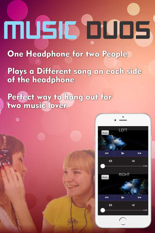 Music Duos Free - For when there is one pair of headphones and two music lovers! screenshot 2