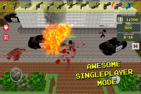 Craft Survival Shooter Mini Game with skin exporter for Minecraft screenshot 2