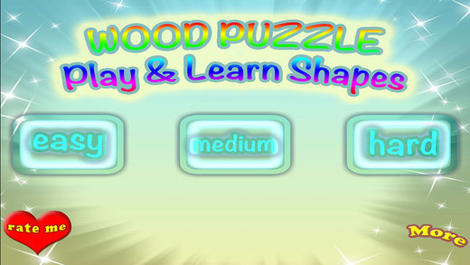 Shapes Wood Puzzle Match Learning Game
