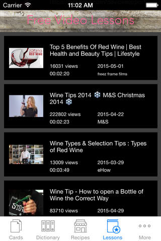 Wine Guide: Knowledge with Glossary, Free Video Lesson and Best Paring Recipes screenshot 2