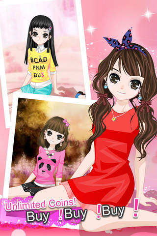 Cute Anime Style - dress up games for girls screenshot 3