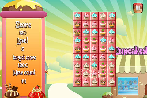 Cupcake Panda Jam Story - Match-3 Cascade of Cupcakes FREE screenshot 3