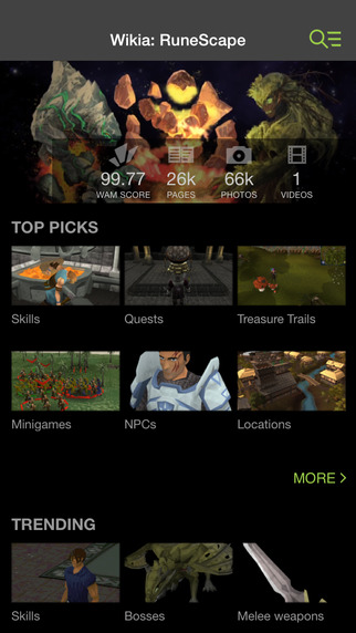 【免費書籍App】Wikia: Rune Scape Fan App-APP點子