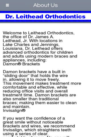 Dr Leithead Orthodontics - Lake Charles screenshot 2