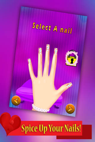 Valentines Day Nail Makeover of Campus Life screenshot 2