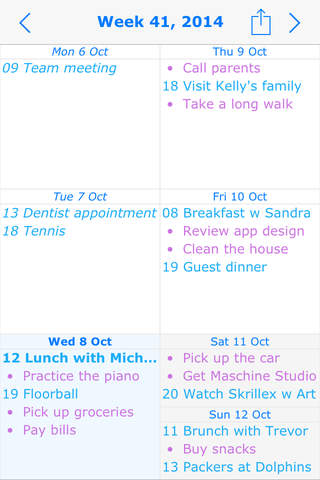 Shuffle Calendar screenshot 3