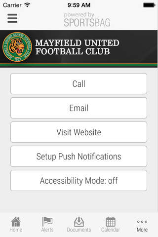 Mayfield United Football Club - Sportsbag screenshot 4
