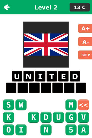 What's the Flag? - Guess the country and nations of the world Trivia Word Quiz Game! screenshot 2